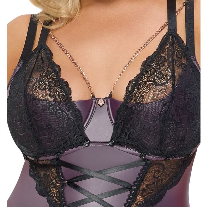 Cottelli Collection Jarretel Body Kant - Paars-cottelli-collection-jarretel-body-kant-zwart-5.jpg