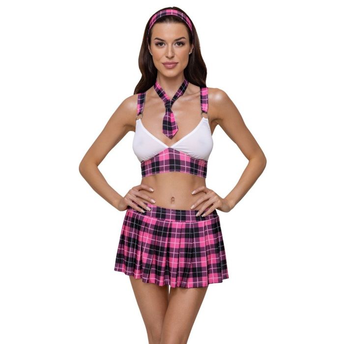 Cottelli Schoolmeisje Kostuum - Roze-cottelli-schooluniform-kostuum-1.jpg