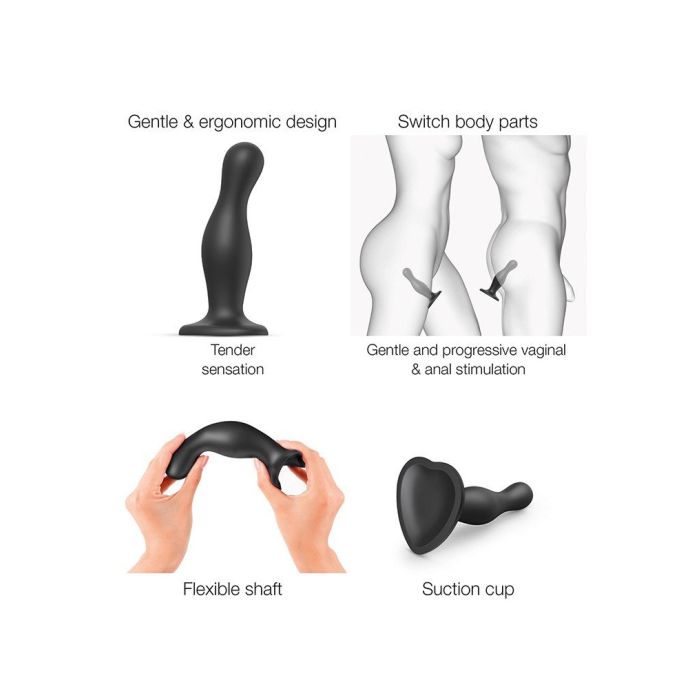 Dildo Plug Curvy Maat M - Zwart-dildo-plug-curvy-maat-m-zwart-3.jpg