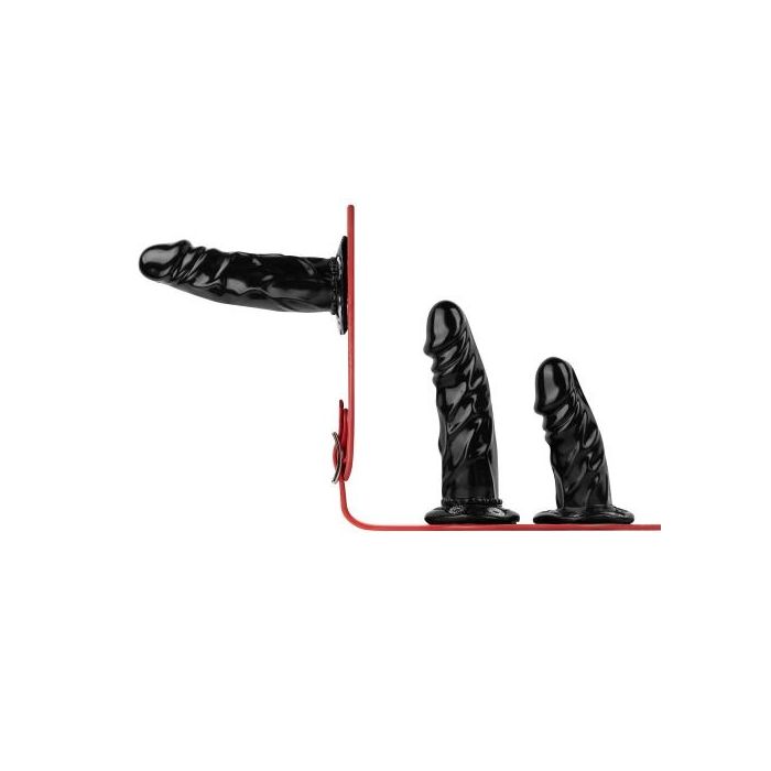 Triple Dildo Strap-On Harnas - Fetish Collection-et1058blk-triple-dildo-strap-on-harnas-fetish-collection-3-1.jpg