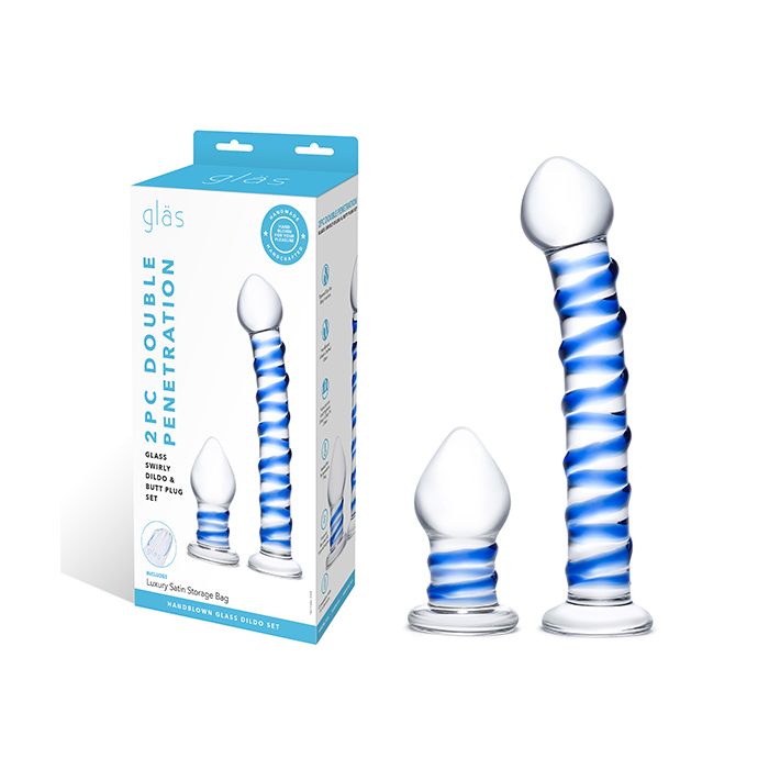 Glazen Dildo en Buttplug Set Glass Swirly-glazen-dildo-en-buttplug-set-glass-swirly-2.jpg