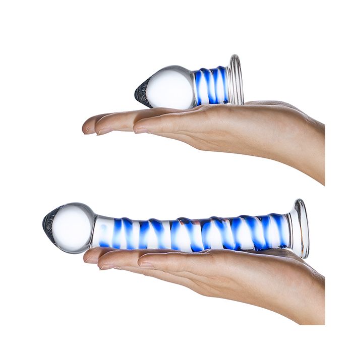 Glazen Dildo en Buttplug Set Glass Swirly-glazen-dildo-en-buttplug-set-glass-swirly-4.jpg