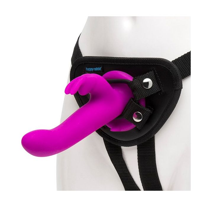 Happy Rabbit - Vibrating Strap-On Harness Set Paars-happy-rabbit-vibrating-strap-on-harness-set-paars-close.jpg