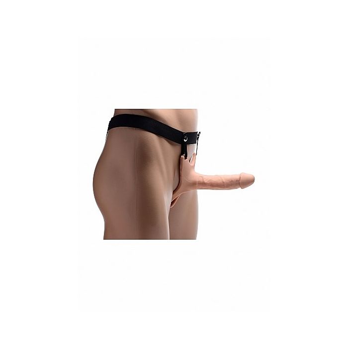 Holle Siliconen Dildo Strap-on Huidskleur S/M-holle-siliconen-dildo-strap-on-huidskleur-s-m-vb-zk.jpg