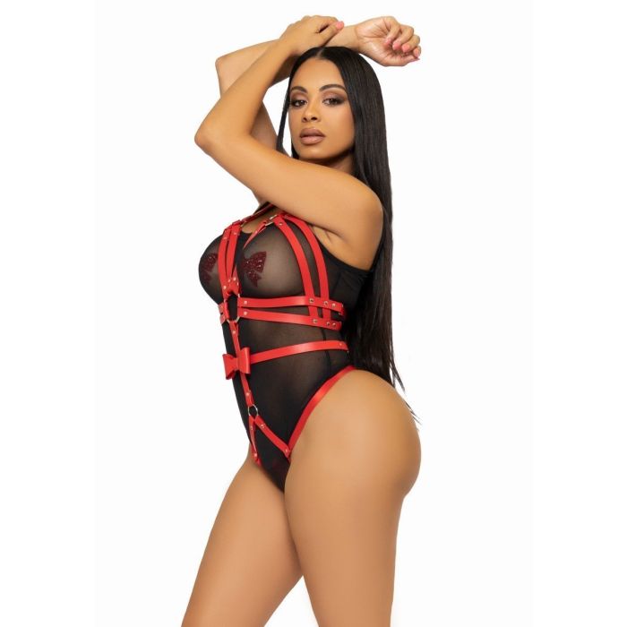 Studded O-ring harness teddy-leg-avenue-verstelbare-vegan-leren-harnas-rood-15.jpg