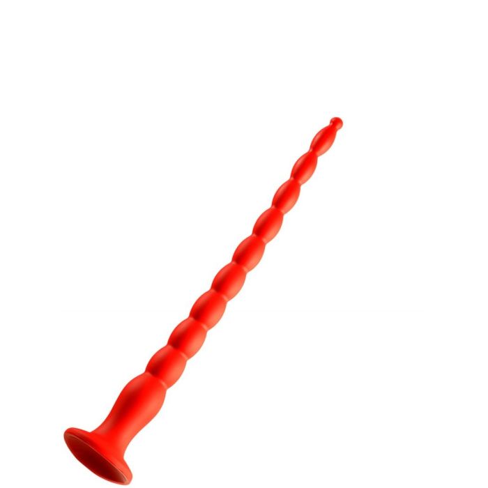 Lusty Lange dunne geribbelde dildo S - 40 cm-lusty-lange-dunne-buttplug-bulb-40-cm-zij.jpg