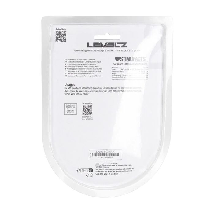 Full Double Ripple Siliconen Prostaatplug - Zwart-lvl02-0020blk-full-double-ripple-siliconen-prostaatplug-zwart-2.jpg