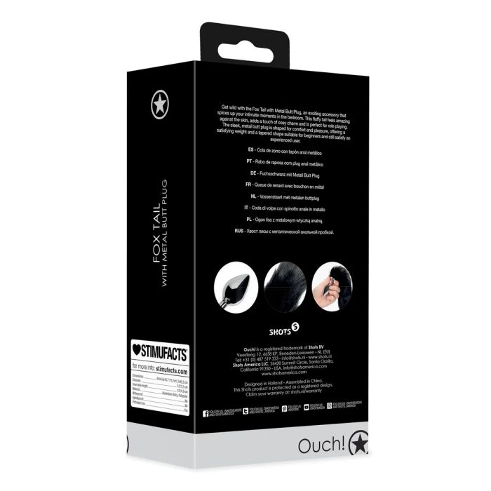 Metalen Buttplug Fox Tail - Zwart-metalen-buttplug-fox-tail-zwart-3.jpg