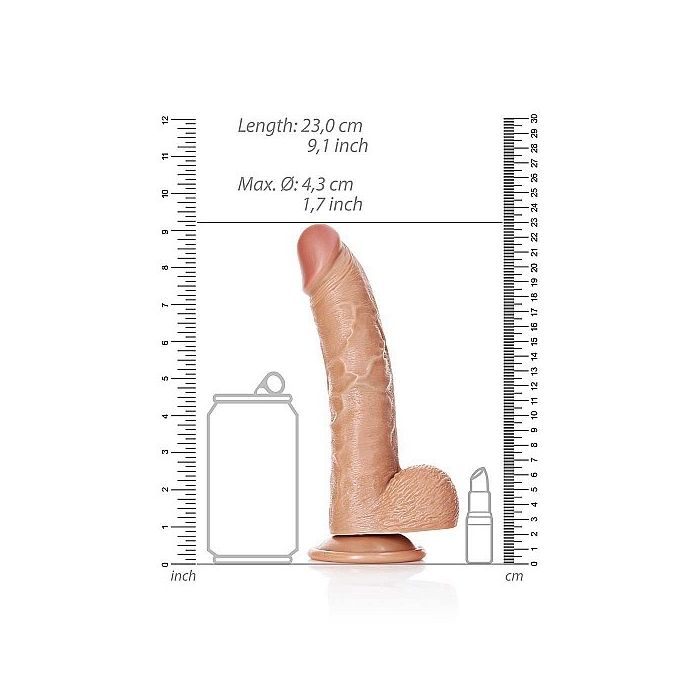 Realistische Dildo met Ballen 20.5 cm - Licht getint-realistische-dildo-met-ballen-20-5-cm-licht-getint-3.jpg