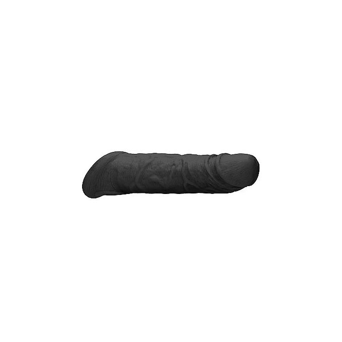 Realistische Penis Sleeve 8 Inch - Zwart-realistische-penis-sleeve-8-inch-zwart-zij.jpg