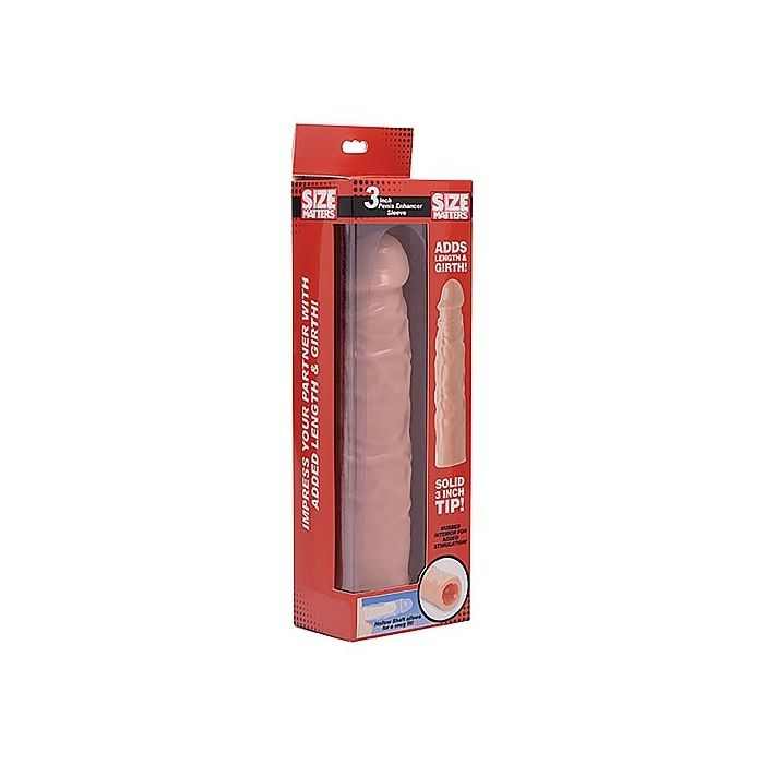 Realistische Penis Sleeve met Noppen - Verlengend-realistische-penis-sleeve-met-noppen-verlengend-verpakt.jpg