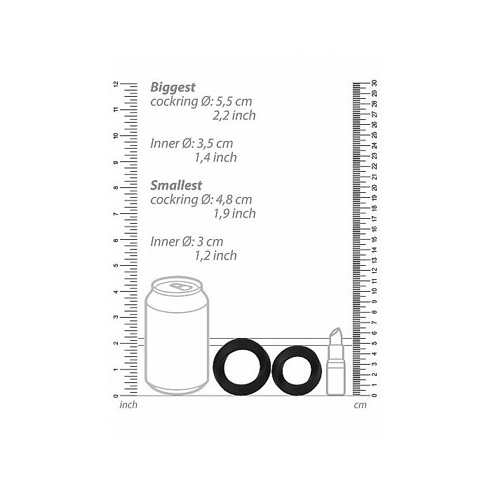Rekbare Cockring Set No. 86 - Zwart-rekbare-cockring-set-no-86-zwart-afm.jpg