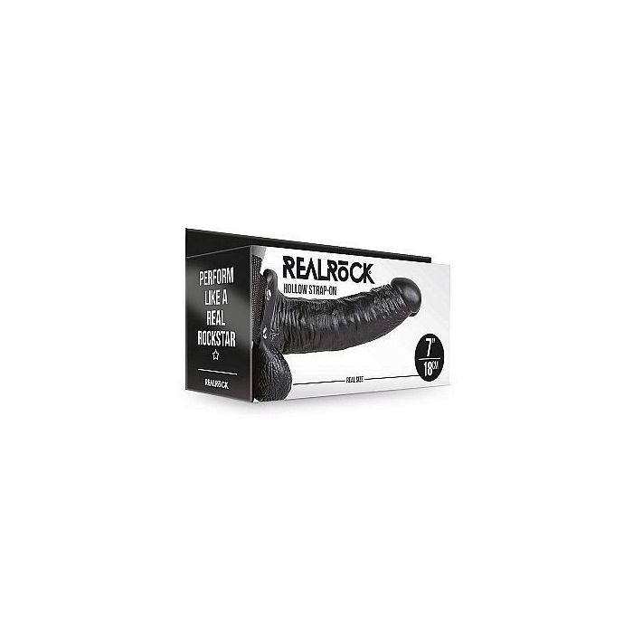 Strap On met Holle Dildo 18 cm - Zwart-strap-on-met-holle-dildo-18-cm-zwart2.jpg