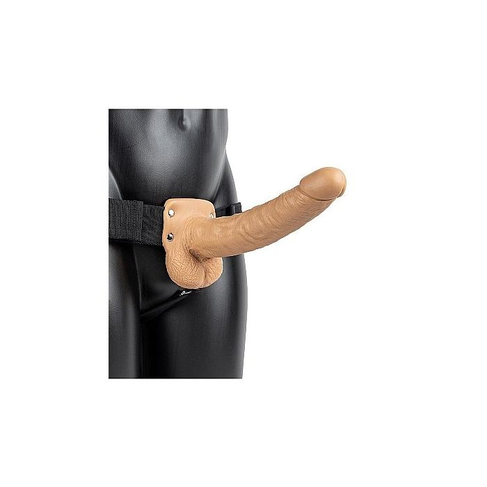 Strap On met Holle Dildo 23 cm - Licht Getint-strap-on-met-holle-dildo-23-cm-licht-getint-3.jpg