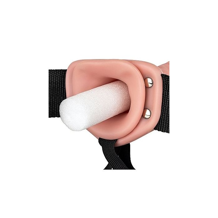 Strap On met Holle Dildo 24.5 cm - Huidskleur-strap-on-met-holle-dildo-24-5-cm-huidskleur-5.jpg