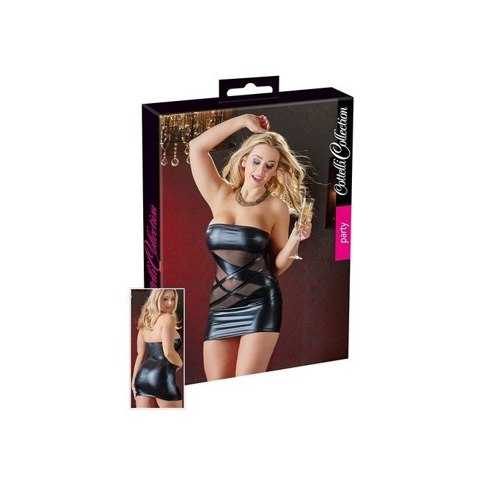 Strapless Mini Jurkje met Doorzichtige Details-strapless-mini-jurkje-met-doorzichtige-details.jpg