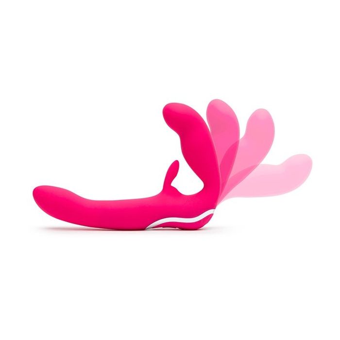 Strapless Strap-On Rabbit Happy Rabbit - Roze-strapless-strap-on-rabbit-happy-rabbit-roze-buigzaam.jpg