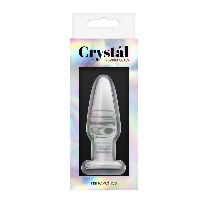 Taps toelopende Buttplug Crystal Small - Transparant-taps-toelopende-buttplug-crystal-small-transparant-verpakt.jpg