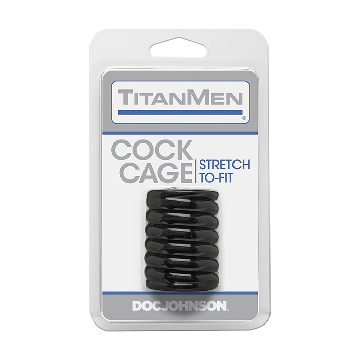 TitanMen - Flexibele cock cage - Zwart-titanmen-flexibele-cock-cage.png