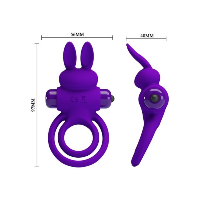 Vibrerende Cockring Pretty Love Bunny Ears - Paars-vibrerende-cockring-pretty-love-bunny-ears-paars-afm.jpg