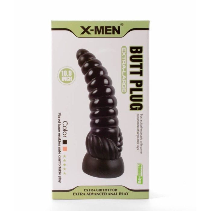 X-MEN XXL Buttplug Anale Worm - Zwart-x-men-xxl-buttplug-anale-worm-zwart-7.jpg