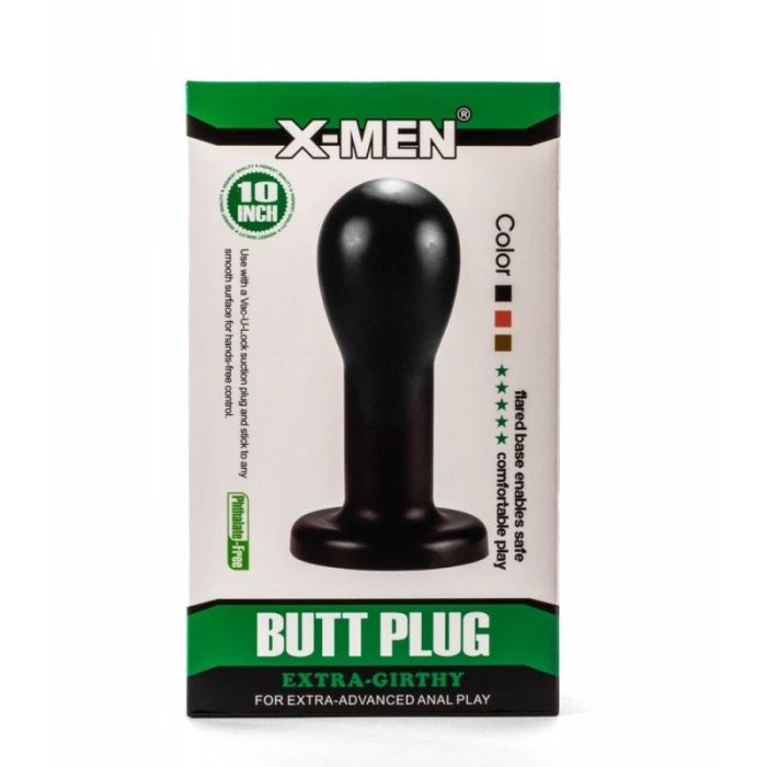 X-MEN XXL Buttplug Conehead - Zwart-x-men-xxl-buttplug-conehead-zwart-3.jpg