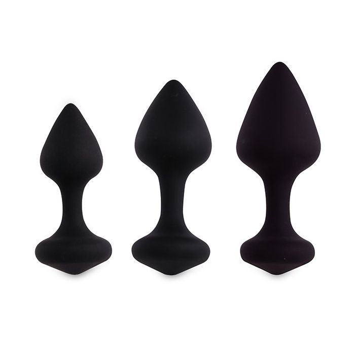 Zwarte Buttplug Set 3 Stuks - Bibi-zwarte-buttplug-set-3-stuks-bibi-los.jpg