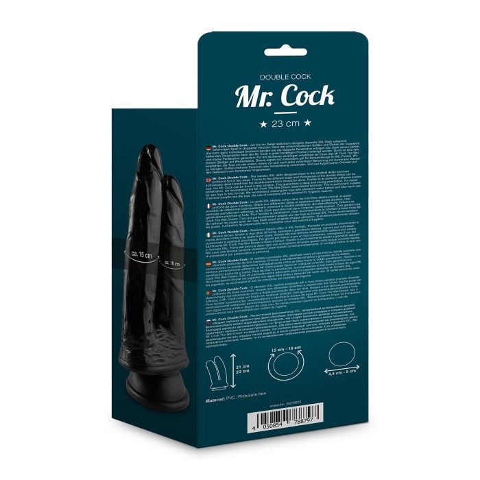 Zwarte Mr. Cock Dubbele Dildo -23 cm-zwarte_mr-_cock_dubbele_dildo_-23_cm_verpakking_achterkant.jpg