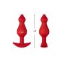 Buttplug F-78 Pointee Medium - Rood