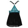 Cottelli Korte Babydoll - Zwart/Blauw-cottelli-korte-babydoll-zwart-blauw-7.jpg
