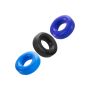 Hunkyjunk Cockring 3-Pack - Zwart / Blauw-hunkyjunk-cockring-3-pack-zwart-zij.jpg