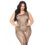 Plus Size Crystal A-Symmetrische Net Bodystocking - Zwart-plus-size-crystal-a-symmetrische-net-bodystocking-zwart-1.jpg