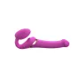 Strap-On Vibrator met Lik Stimulator Maat M - Roze-strap-on-vibrator-met-lik-stimulator-maat-m-roze.webp