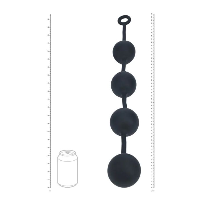 Ronde Siliconen Anaal Ballen XXL 6 cm - Zwart-ronde-siliconen-anaal-ballen-xxl-6-cm-zwart-5.jpg