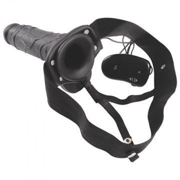 Vibrerende Realistische Holle Strap - On - 20.5 cm