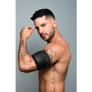 ROK Biker Bicep Bandje - Zwart