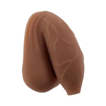 Realistische Dildo Onbesneden Packer - Donkere Huidskleur