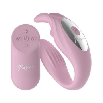 Teazers Bunny Koppel Vibrator met Afstandsbediening - Roze