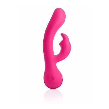 Roze Flexibele Rabbit Vibrator - Ruby