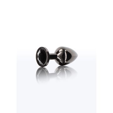 Buttplug With Diamond Jewel S - Zwart