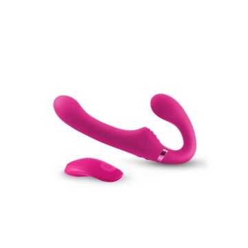 Strap-on Vibrator ShiShi Midnight Rider - Roze