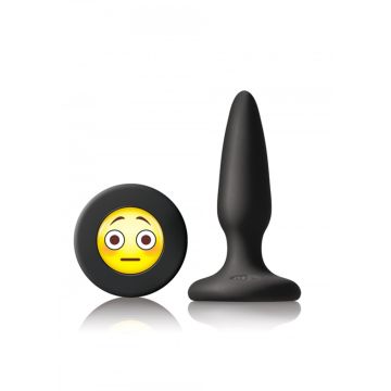 Zwarte Buttplug Mojis #OMG - 8.5 cm