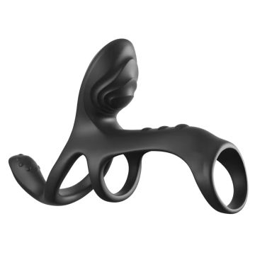 Koppel Cage Max Penissleeve met Clitorisstimulatie - Fantasy C-Ringz