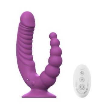 Teazers Dubbele Vibrator met Afstandsbediening - Paars