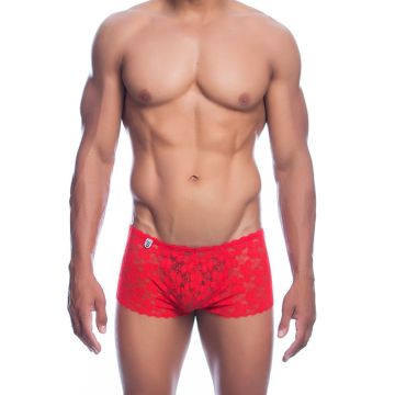 MOB Eroticwear Rode Boy Short Kant