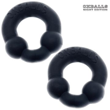 Cockring 2-pack Ultraballs Zwart