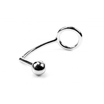 Metalen Cockring Met Anaal Plug 