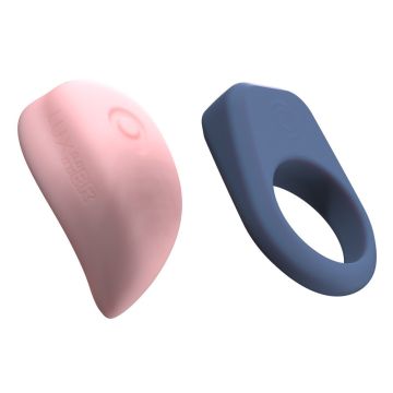 Koppelset Clitorisvibrator & Magnetische penisring Luxus
