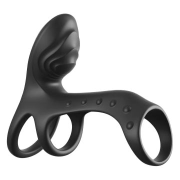 Koppel Cage Pro Penissleeve met Clitorisstimulatie - Fantasy C-Ringz