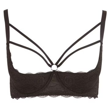 Zwarte Beha met Open Cups en Dubbele Sierbandjes-22209381431-1.jpeg